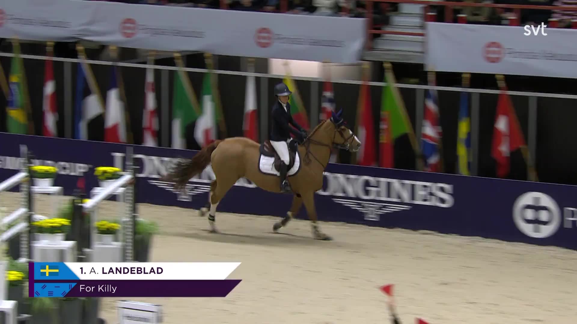 Amanda Landeblad rider felfritt i Helsingfors